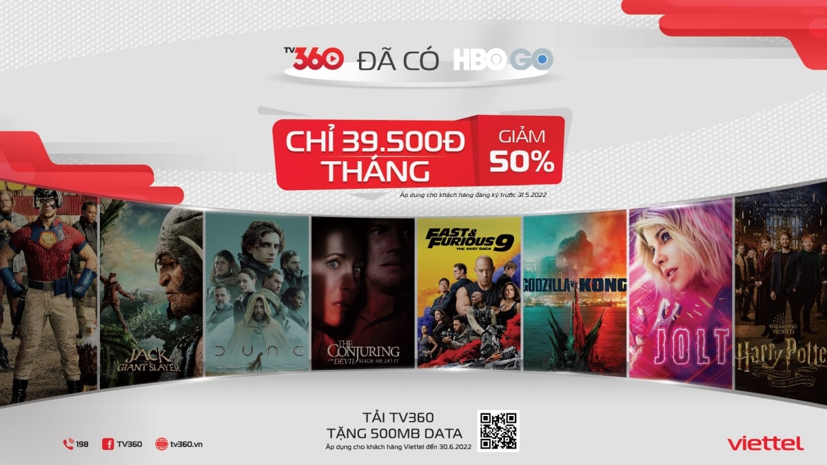 xem kênh HBO Go trên app TV360