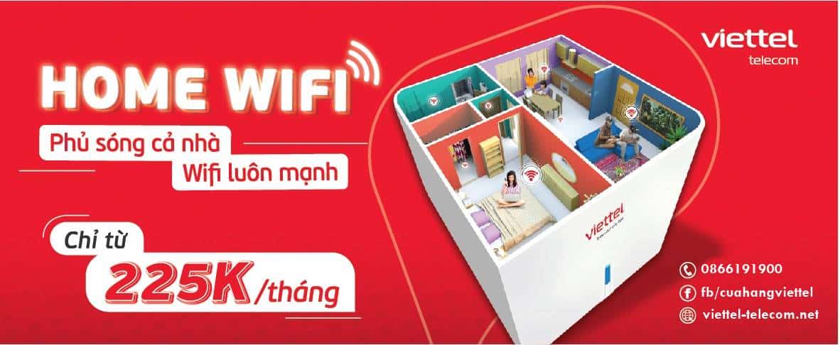 Ưu đãi gói home wifi Viettel