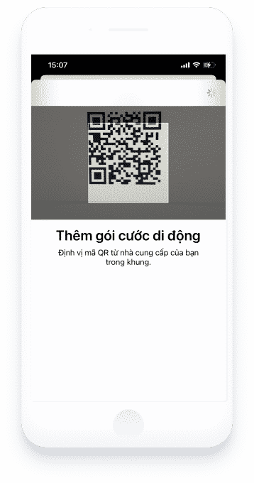 Kích hoạt eSim Viettel trên điện thoại iOS - Bước 2