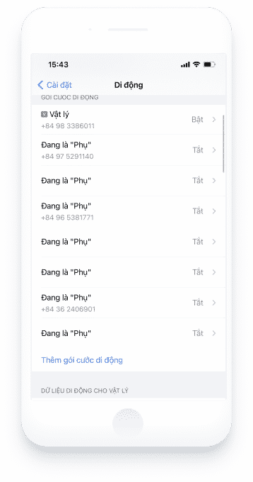 Kích hoạt eSim Viettel trên điện thoại iOS - Bước 3