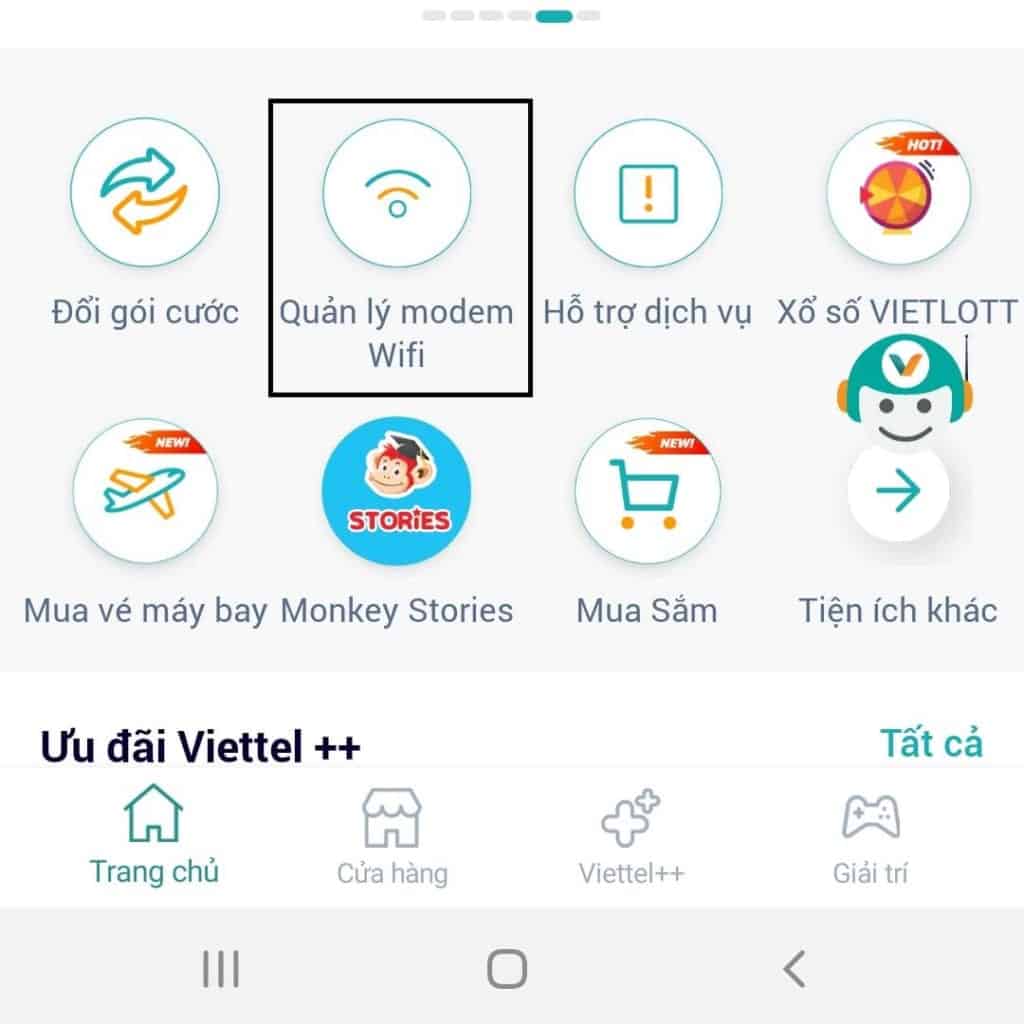 đăng nhập vào quản lý modem wifi để đổi mật khẩu