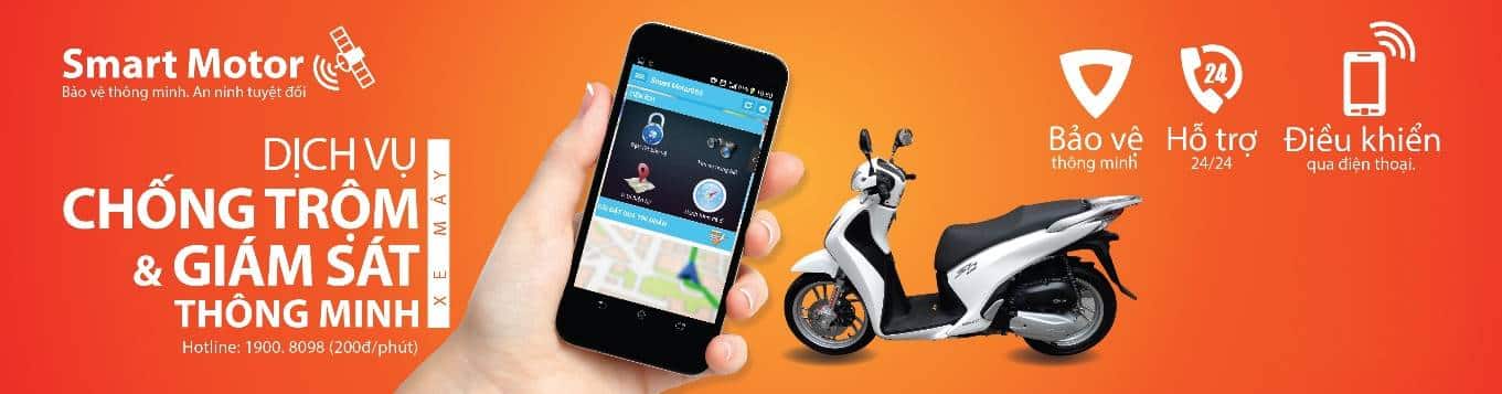 Khóa chống trộm xe máy thông minh Smart Motor chính hãng Viettel