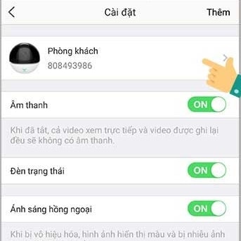 đổi trên camera wifi trên app ezviz