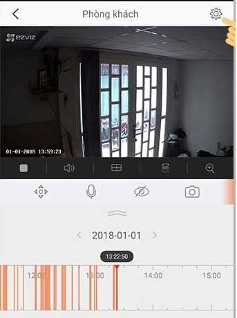 đổi trên camera trên app ezviz