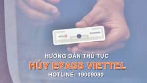 hướng dẫn thủ tục hủy epass viettel