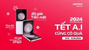 Thời gian triển khai chương trình “Tết A.I cũng có quà” được diễn ra từ ngày 15/01/2024 đến 15/03/2024.