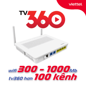 Combo Internet Viettel và Truyền hình TV360